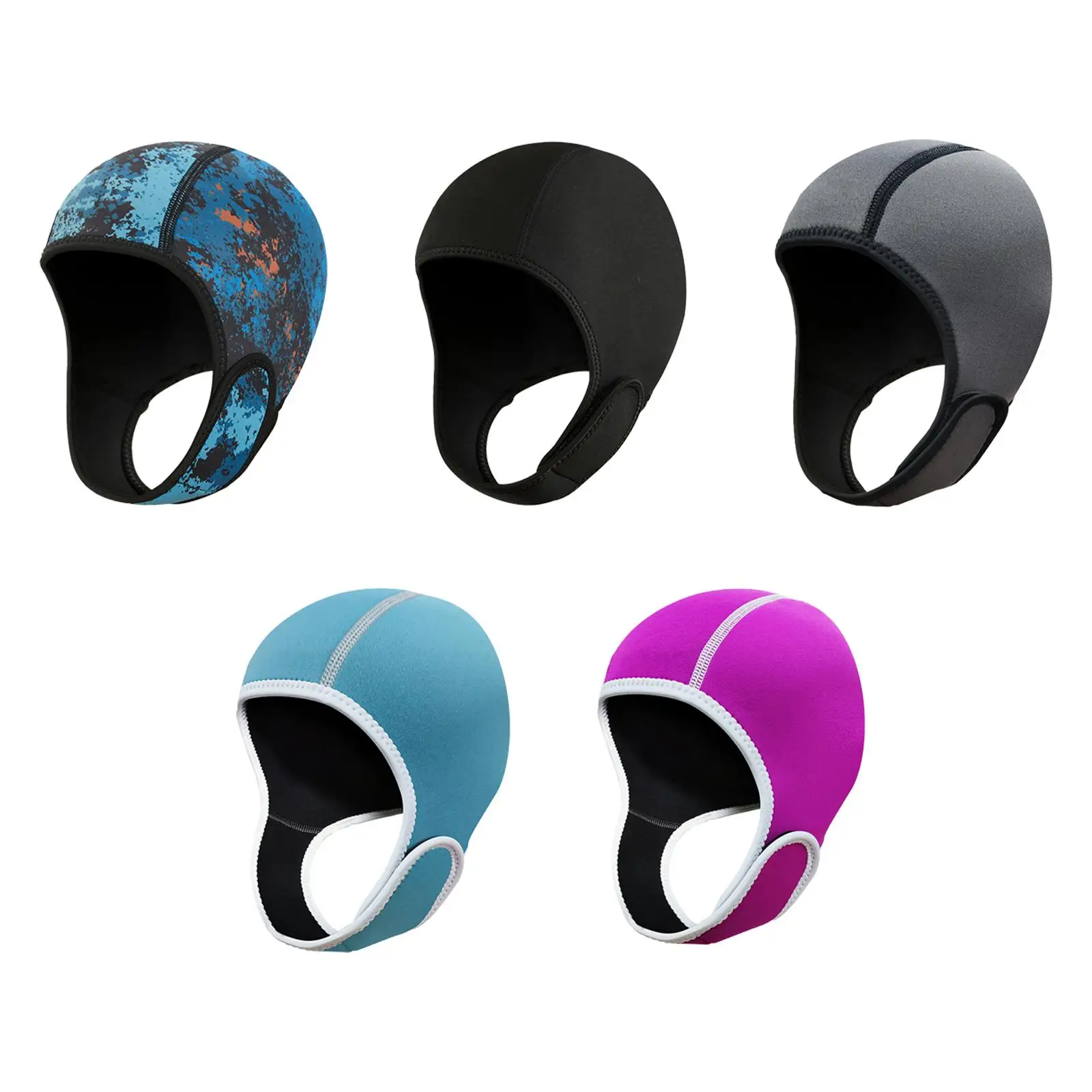 Diving Hood Cap Keep Warm Windproof Stretchy Dive Hood 2mm Neoprene Wetsuit Hood