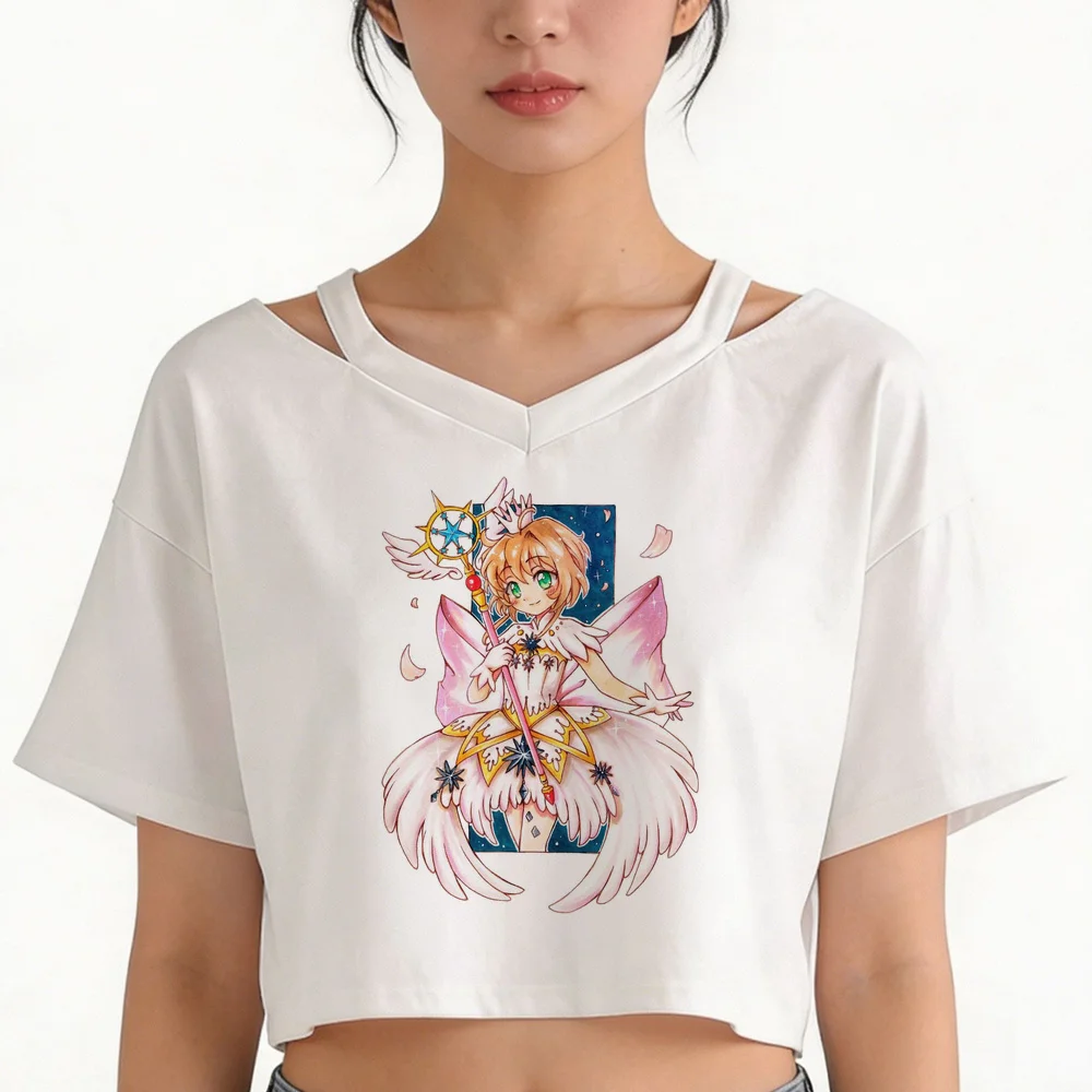 Cardcaptor Sakura cropped top shoujo vintage cheap baddie dollette 2000s shirt emo anime graphic grunge gyaru
