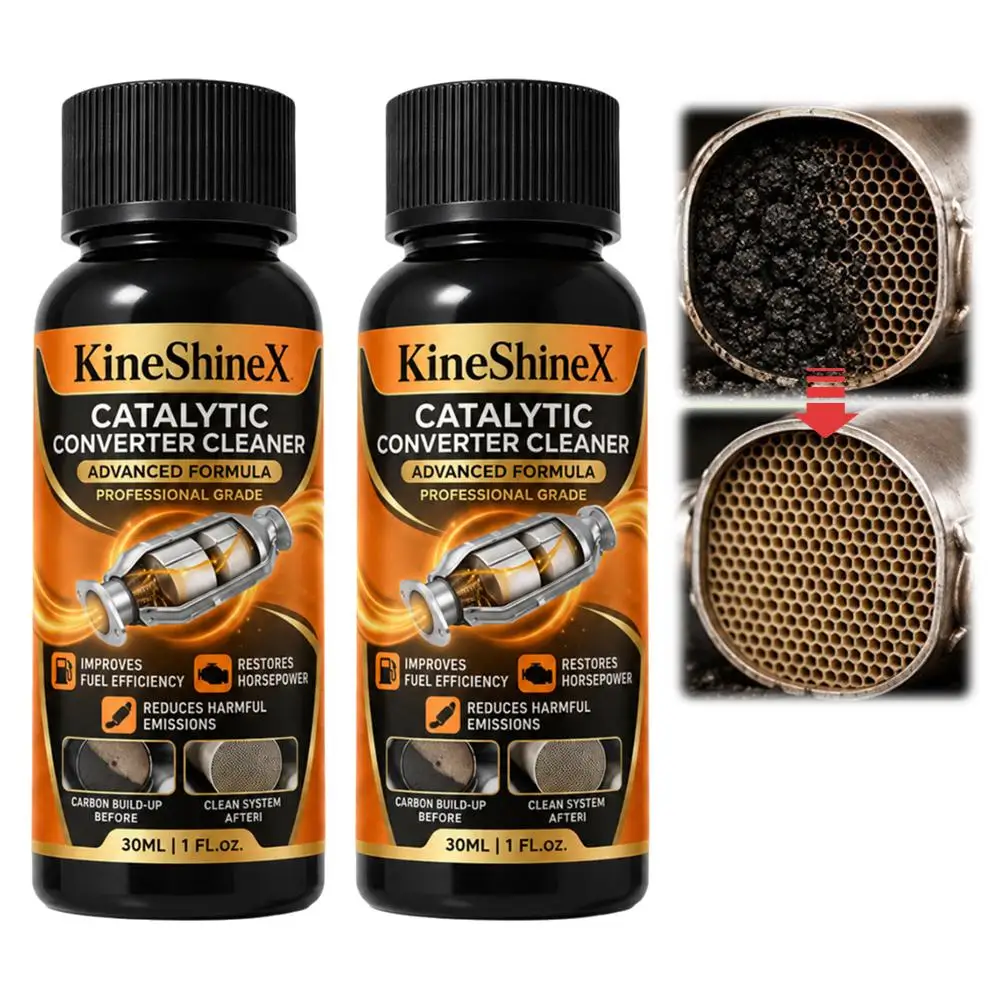 Auto Catalytic System Cleaner Dissolve Carbon Deposits Maximize Exhaust Flow Lower Emissions Upgrade Engine Fuel Efficiency