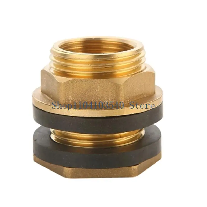 02DC Brass Water Tank Adapter Rustproof Pipe Joints Precisely Thread Design Fish Tank Aquarium Connector For Secure Sealed