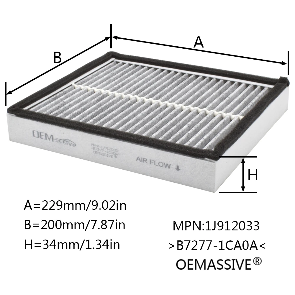 B7277-1CA0A B7277-1CA1A Pollen Cabin Air Filter Activated Carbon For Infiniti EX30d EX35 FX37 FX50 G37 Q50 Q60 QX50 QX70 Cars