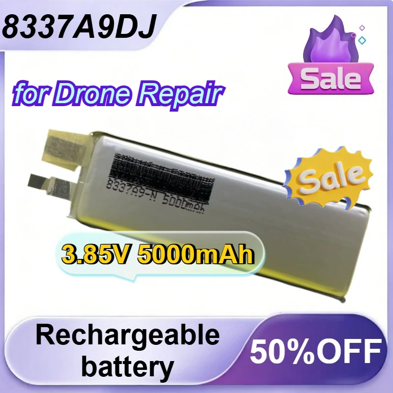 

8337A9DJ High Rate 3.85V 5000mAh 8337109 Pure Cobalt LiPo Cell New Replacement Battery Core for Drone Repair