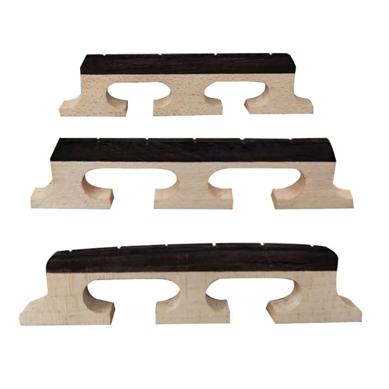 3 Footed Standard Banjo Bridge Improves Sound Projection And Stability