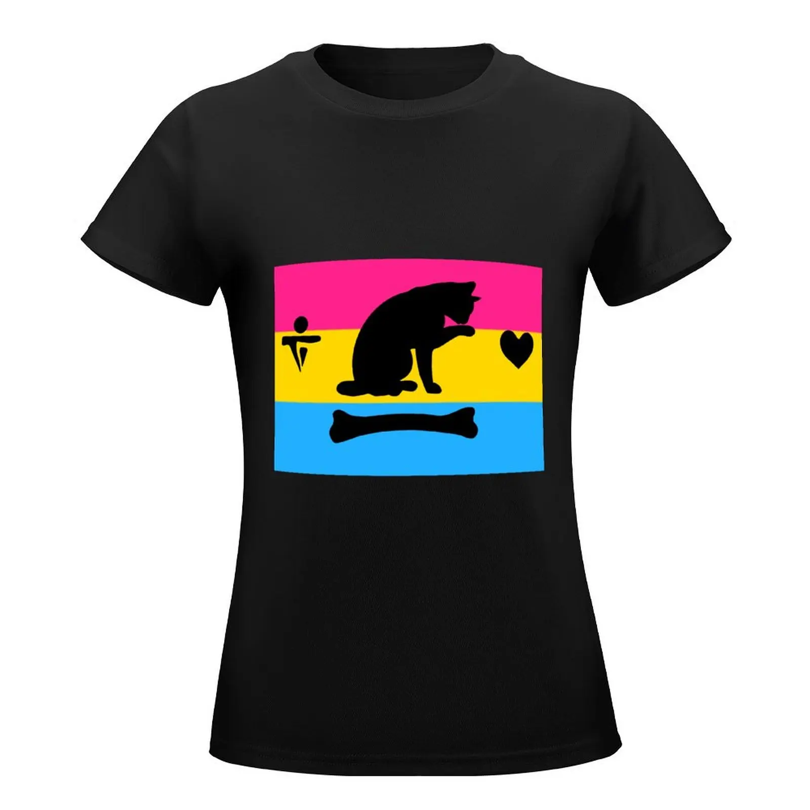 Pirate pride flag pansexual Bonnet T-Shirt shirts graphic tees vintage clothes cute clothes Short sleeve tee t shirts for Women