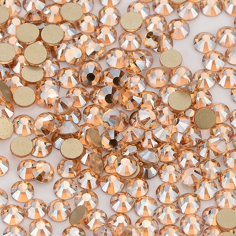 Hot Selling Colors SS3-SS50 Golden Bottom Glass Crystal Rhinestones Flatback Strass Stone Nail Art Accessories DIY Decoration image 3