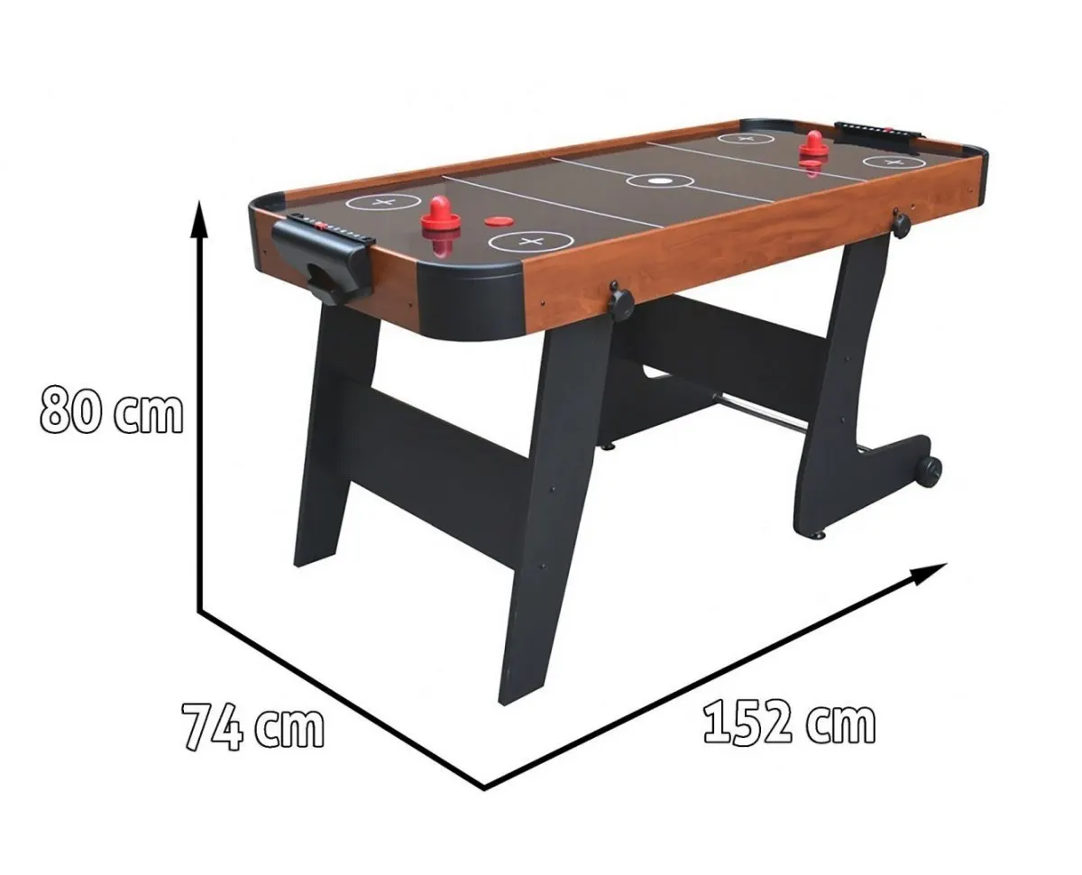 Indoor Family Games Entertainment Foldable 6FT 7FT MDF E-SCORER Electric Air Hockey Table Folding Legs