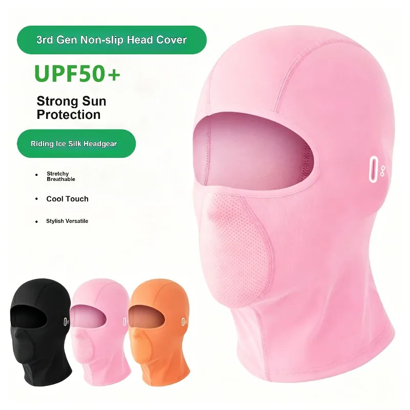 Riding Sun Protection Face Mask Non-shifting Motorcycle Liner Moisture Wicking UV Protection Neck Gaiter for Men and Women