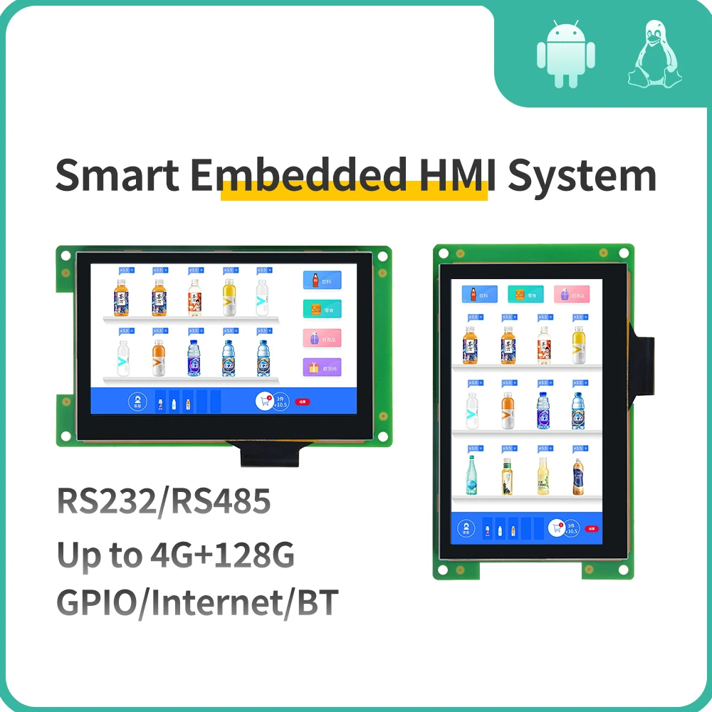 IXHUB Smart All in One Android Linux Ubuntu sistem tertanam Motherboard sumber terbuka layar sentuh LCD untuk 3D Printer Bus Pos