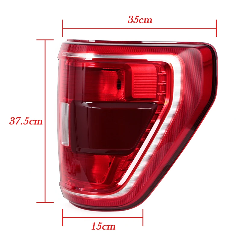 For Ford F150 F-150 XLT 2021-2023 Tail Light Warning Brake Turn Signal Lamp Foglamp Taillight Housing W/Blind Spot Accessories