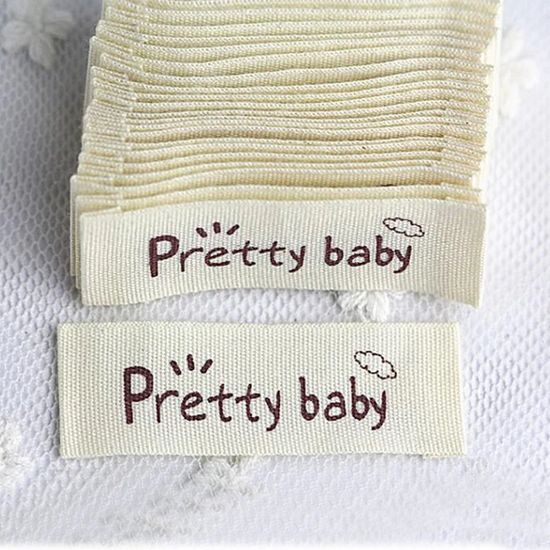 Customized Main Cotton Label Washable Cotton Clothing Labels Organic Cotton Tags For Garment Sewing Accessories Free Shipping