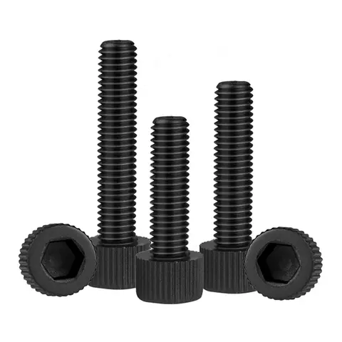 5~50szt M3 M4 M5 M6 M8 M10 Czarny/Biały Nylon Śruba z łbem sześciokątnym z gniazdem sześciokątnym Śruba z łbem radełkowanym z tworzywa sztucznego do izolacji