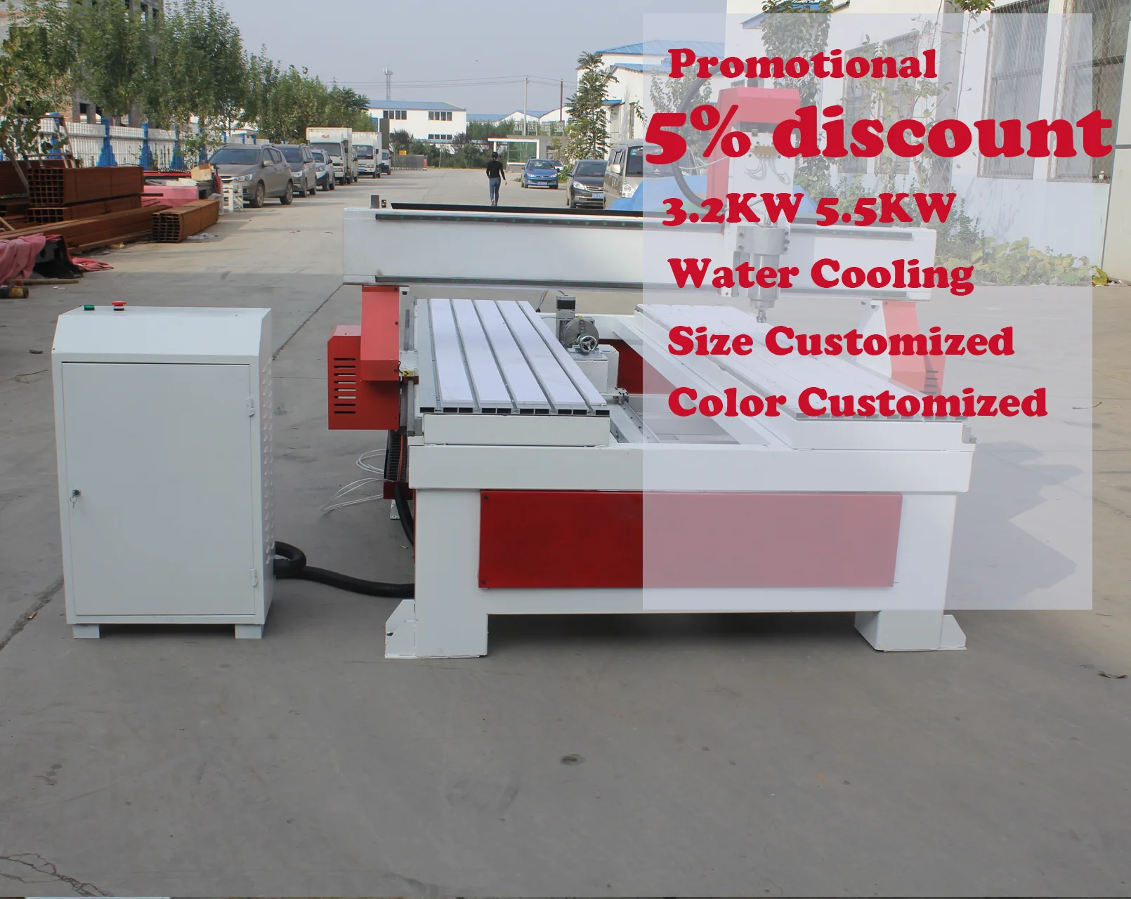 1325 2.2kw cnc built-in rotary shaft woodworking router.(EXW price)