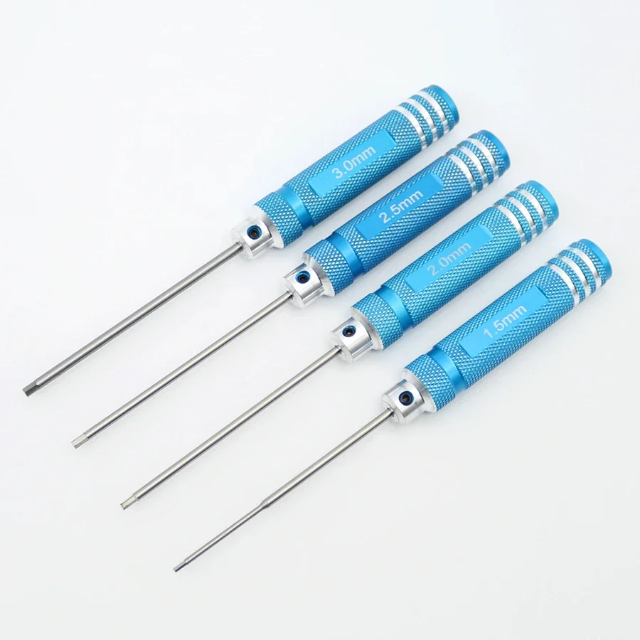 

4Pcs 1.5/2/2.5/3mm Hex Drivers Allen Wrench Repair Tools Set for RC Helicopter