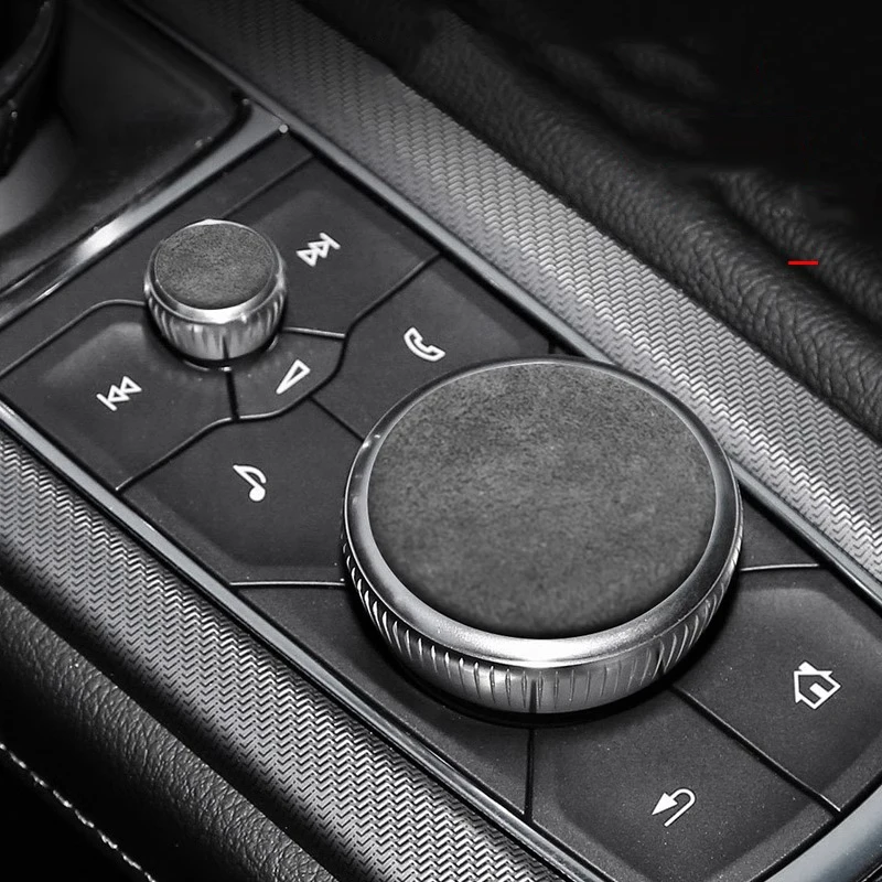 

For Cadillac CT5 XT4 XT5 CT6 XT6 ATS 2022 2023 Top Suede Car Multimedia Button Protective Sticker Knob Cover Mat Accessories