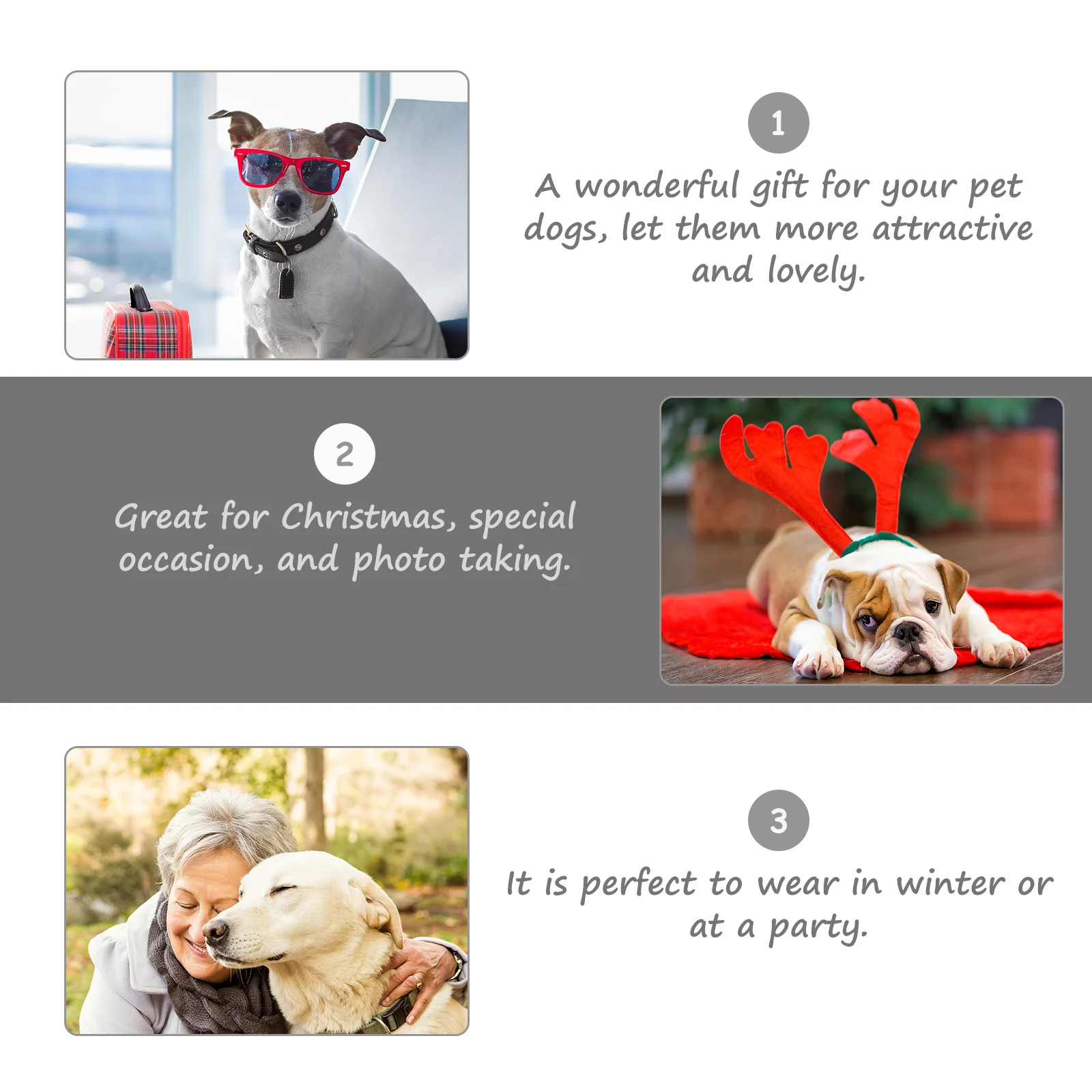 

8Pcs Pet Warm Anti-Slip Socks Non-Skid Paw Protectors Christmas Dog Footwear Soft Comfortable Christmas Pet Socks