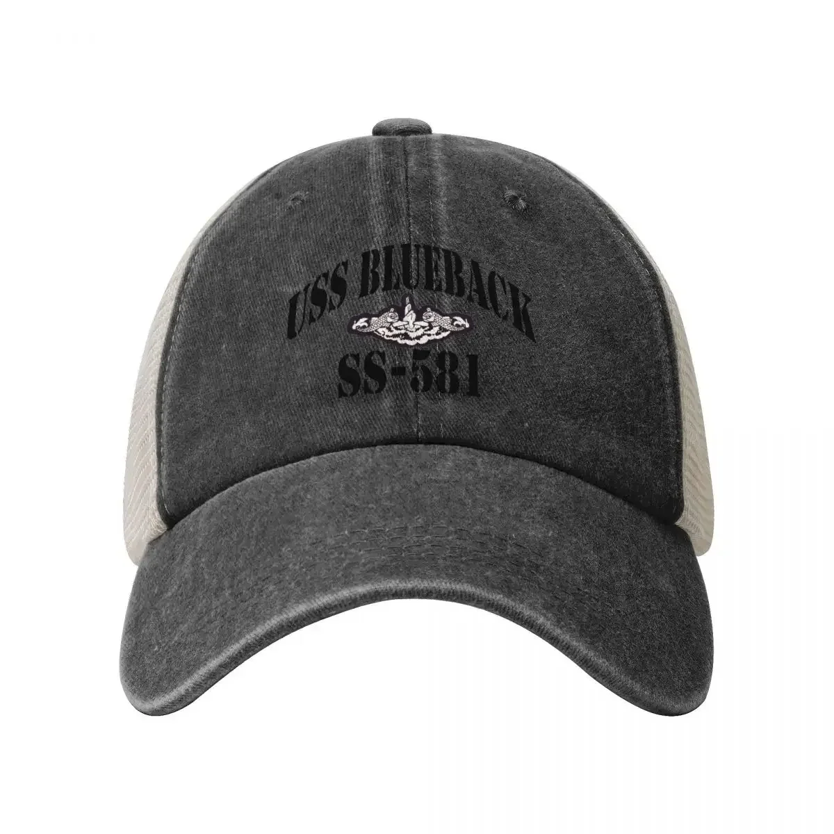 USS BLUEBACK (SS-581) SHIP'S STORE Cowboy Mesh Baseball Cap Luxury Hat Hat Anime Hat Women Men's