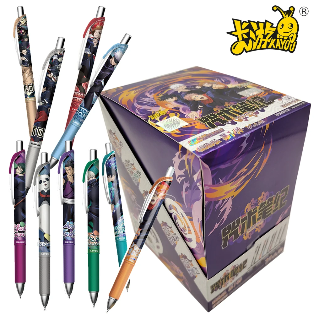 

Genuine KAYOU Jujutsu Kaisen Stationery Blind Box Inumaki Toge Characters Ballpoint Pens Portable Style Holiday Gifts for Girls
