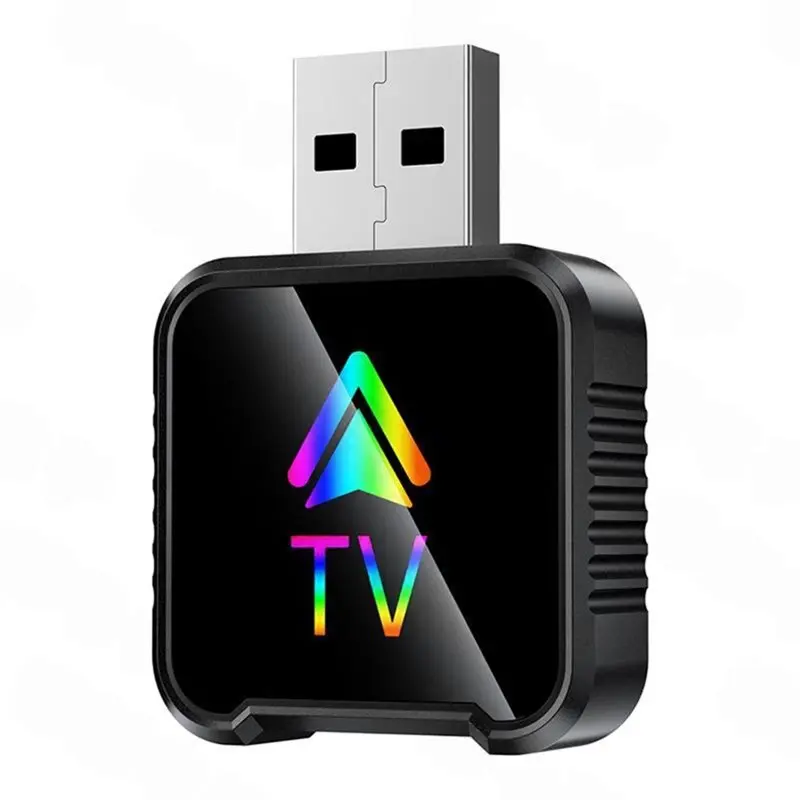 AT82-Adaptive Screen Android Auto Box, Conexión Inalámbrica y por Cable para Android Auto/TV, Smart AI Box, Bluetooth 5.0, Wifi, Conectividad Android Auto