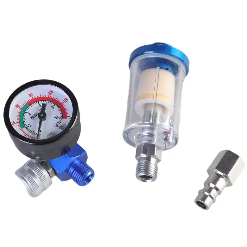Regulador 1/4 pulgada y filtro separador agua aceite integral para herramienta