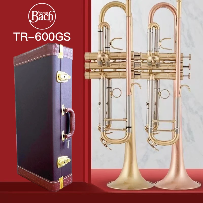 American Bahala phosphor copper trumpet, heavy-duty version in B-flat, model TR-600GS. Comes with a complete set of accessories