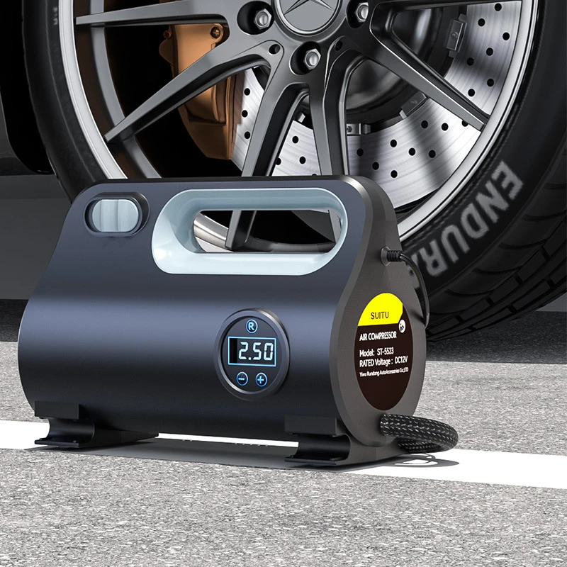 New Model Car Air Pump, Tire Inflator, High-Power Inflator, Portable Digital Display Smart Inflator
