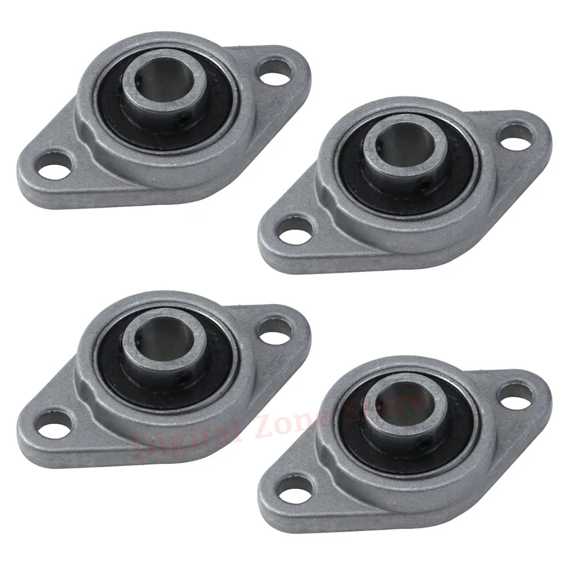 4 Pack 3D Printer KFL08 8mm Pillow Block Bearing Housing Self-aligning Flange Bearing for Diameter 8mm Linear Shaft Rod T8 Lead