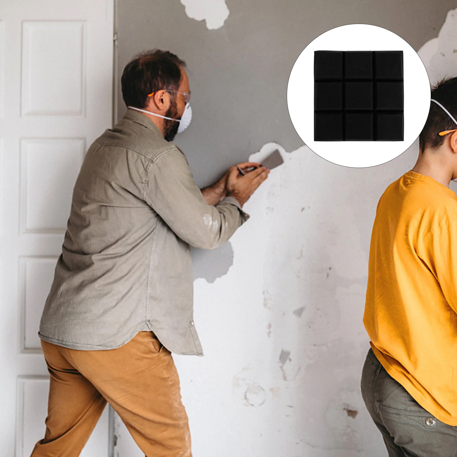 

4Pcs Soundproofing Panel Dense Thick Acoustic Panels for Walls Ceilings Doors Sound Absorbing Material Noise Reduction Tool