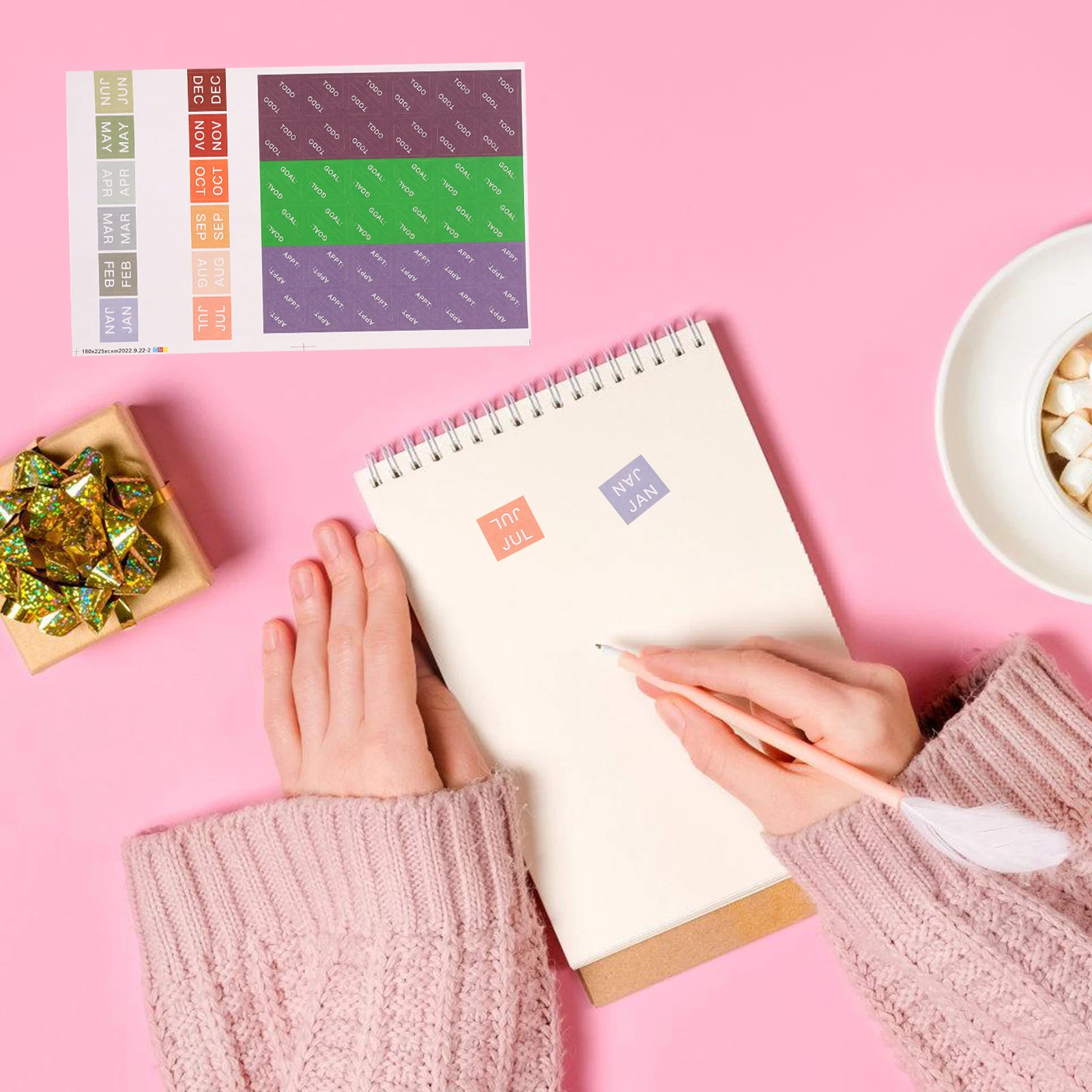 

30 Sheets Triangular Stickers Colored Dots Scrapbooking Decals Classification Labels Notebook Journal Planner Index Marking