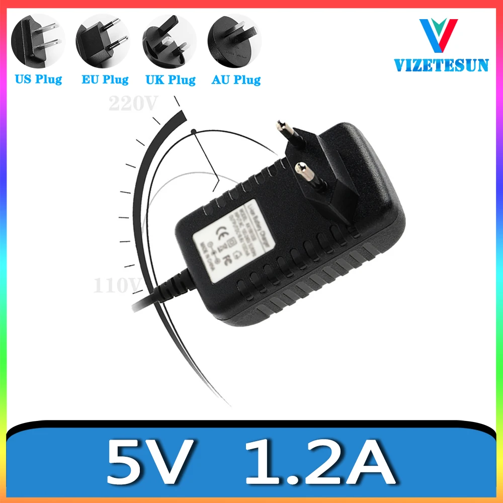 5V 1.2A Power Adapter 5V 1200MA EU Plug Power Adapter DC 5.5*2.1MM