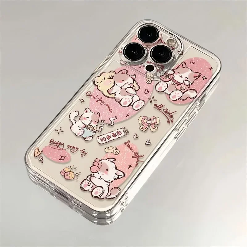 Fortune Cat iphone case For iphone 11 pro case iphone 12 pro case case iphone 13 pro max or 16 15 14 8 7 X Pro Max Plus celulare