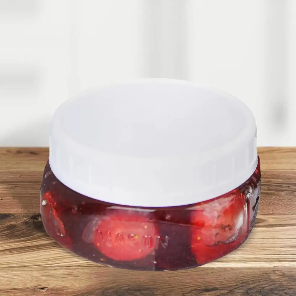 1/16pcs Reusable 86mm Plastic Mason Jar Lids for Wide Mouth Jar Leak-proof Seal Bottle Cover Spout Lid Good Seal Kitchen Tool