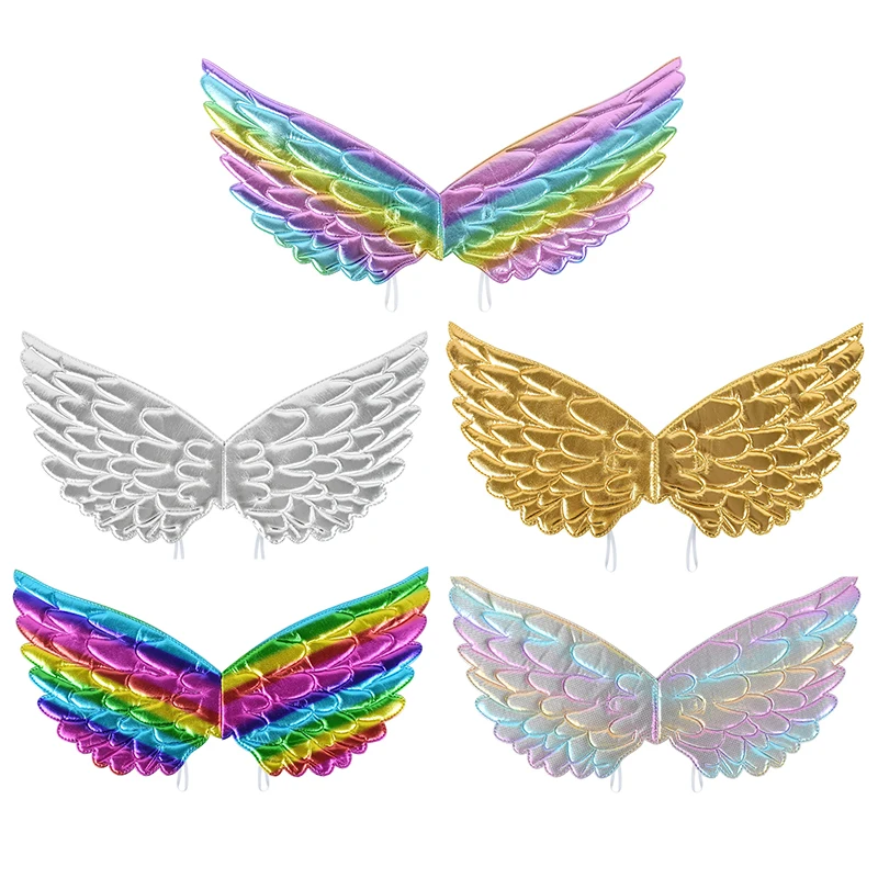 Colorful Angel Butterfly Wings Fairy Magic Wand For Dance Party Girl One 1st Birthday Party Princess Baby Shower Favor Props