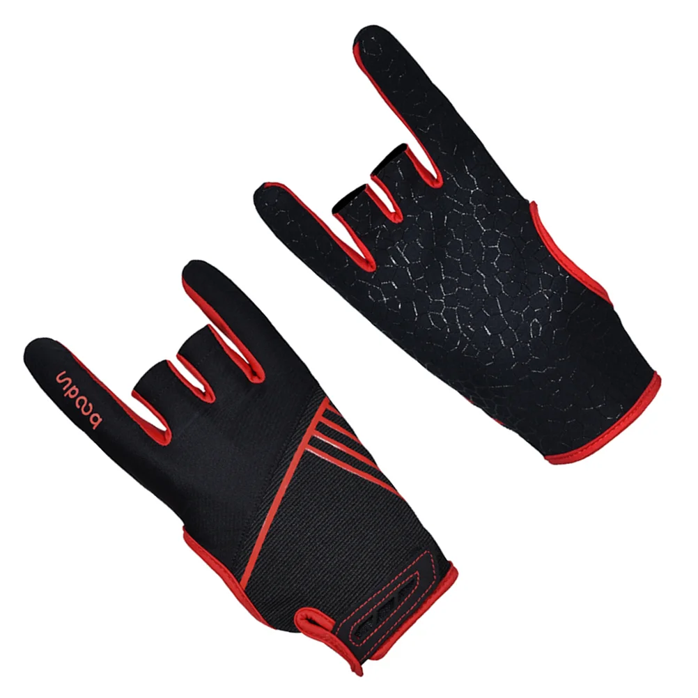 

Outdoor Fitness Fingerless Gloves for Men Bowling Arthritis Billiard Training Anti-slip Sports