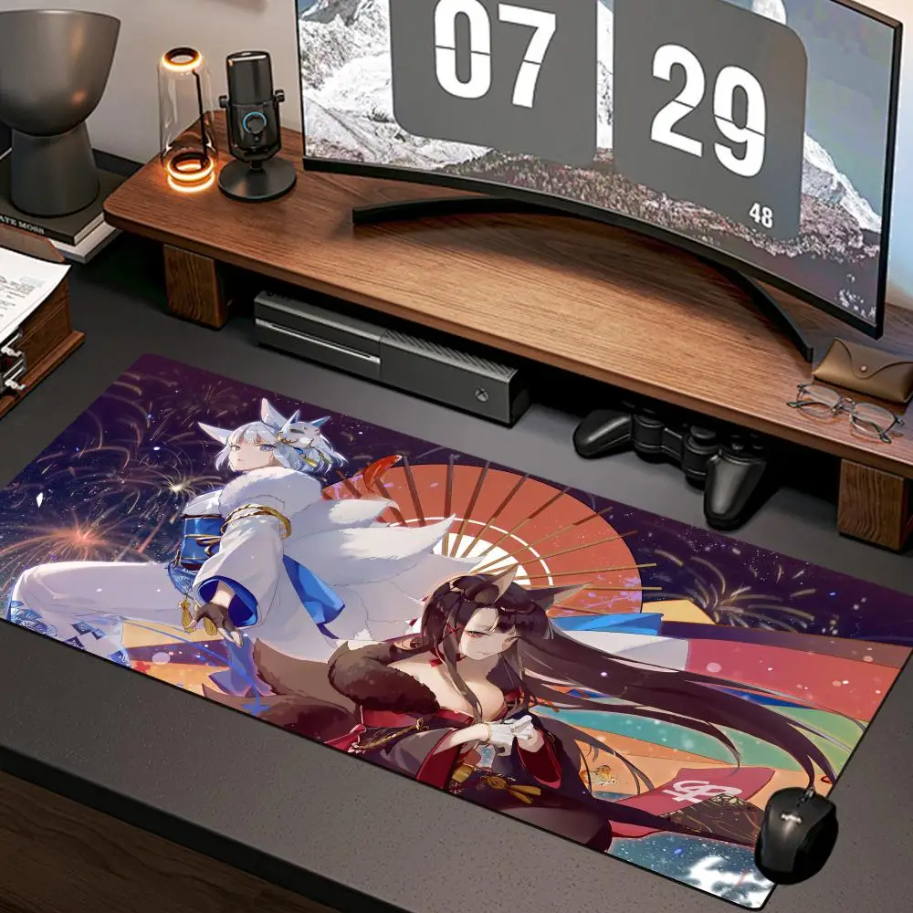 

A_azur L_lane XXL Large Mousepad Gamer Keyboard Pad Popular Rubber Mouse Pad Computer Accessories Cartoon HD Game Pad Mice Pad