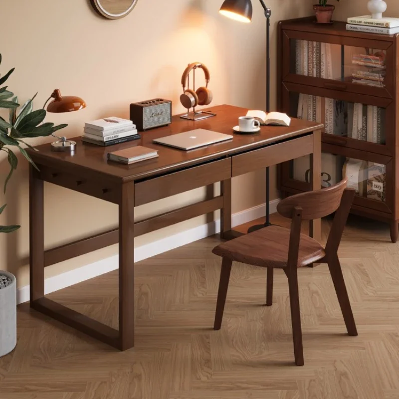 

Solid wood desk, home study workbench, computer small table