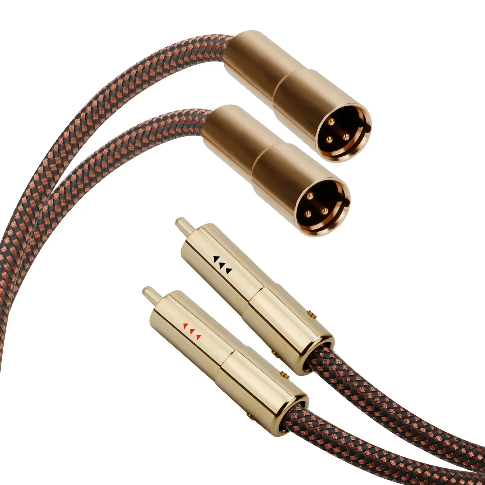 Accuphase 40th Anniversary Edition OCC RCA Interconnect Cable - High-Purity OFC Copper Core, Double Shielded, XLR to Microphone/