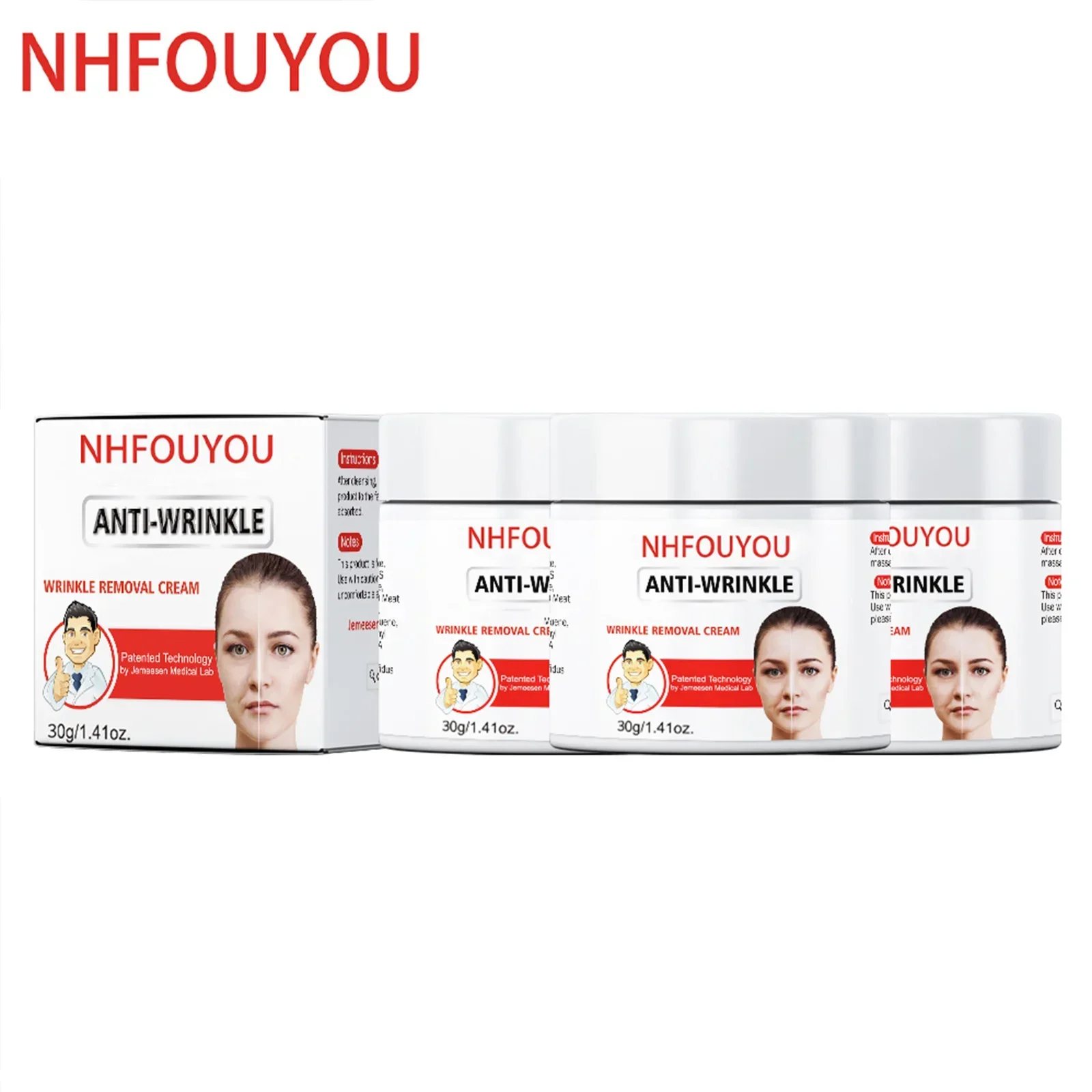 retinol lifting cream hardening remove wrinkles anti-aging fades fine lines face whitening illuminate skin beauty health care30g