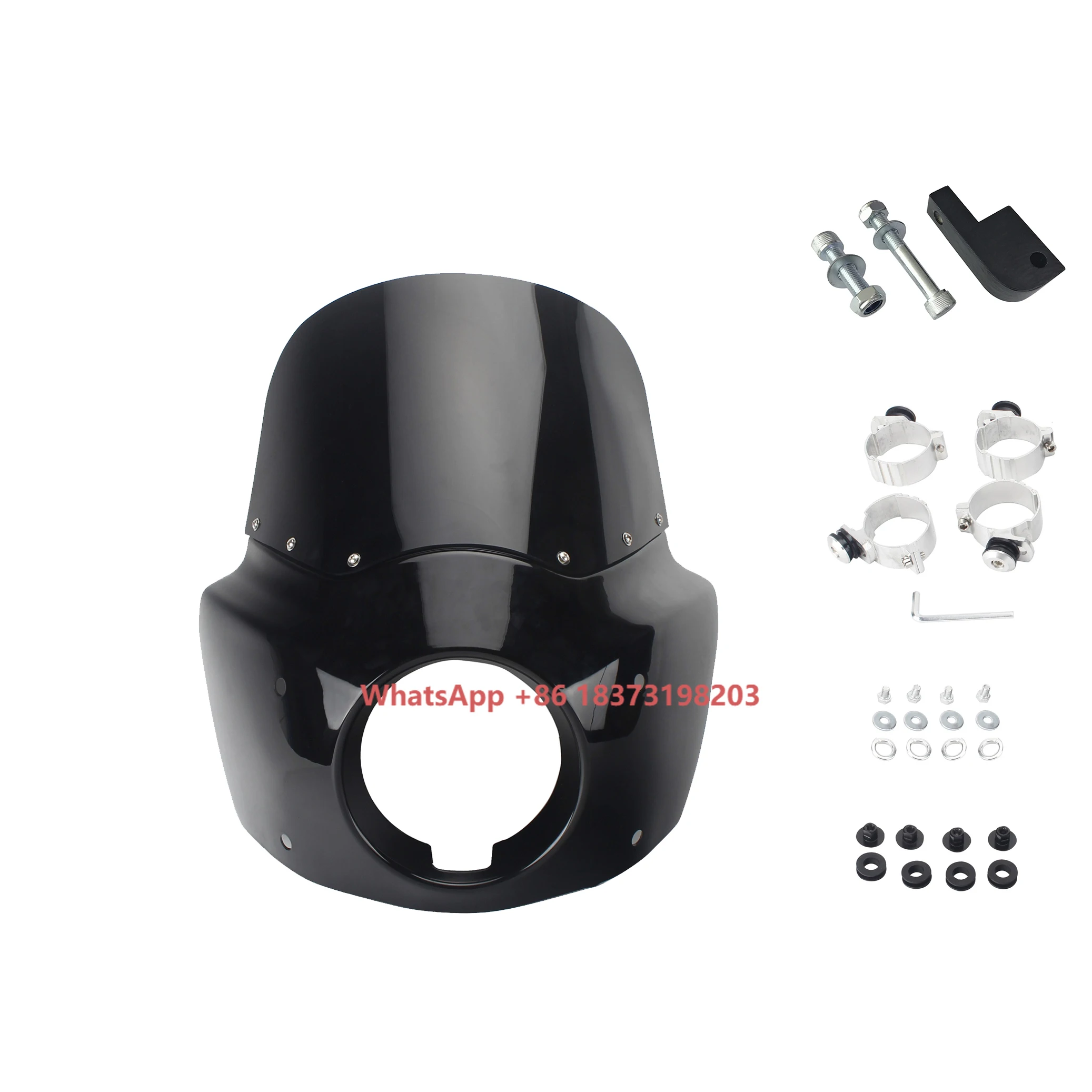 

Motorcycle Headlight Fairing with Bracket for Harley Dyna 2006-2017 for Harley Dyna Wide Glide FXDWG for 87-1999 FXR with Riser