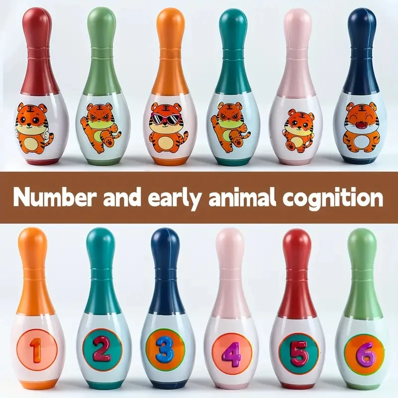 Children's bowling toys, indoor and outdoor sports toys, children's Christmas gifts, New Year gifts