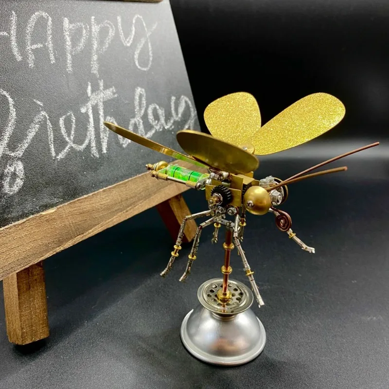 3D Metal Steampunk Butterfly Puzzle Mechanical Insect DIY Assembly Handmade Ornament