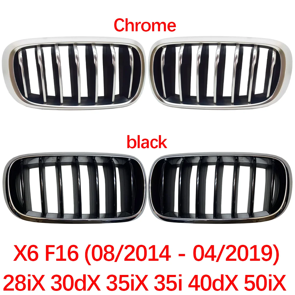 

For BMW X6 F16 2015 2016 2017 2018 2019 28iX 30dX 35iX original car Front bumper grille Double kidney grill Racing 51137349387
