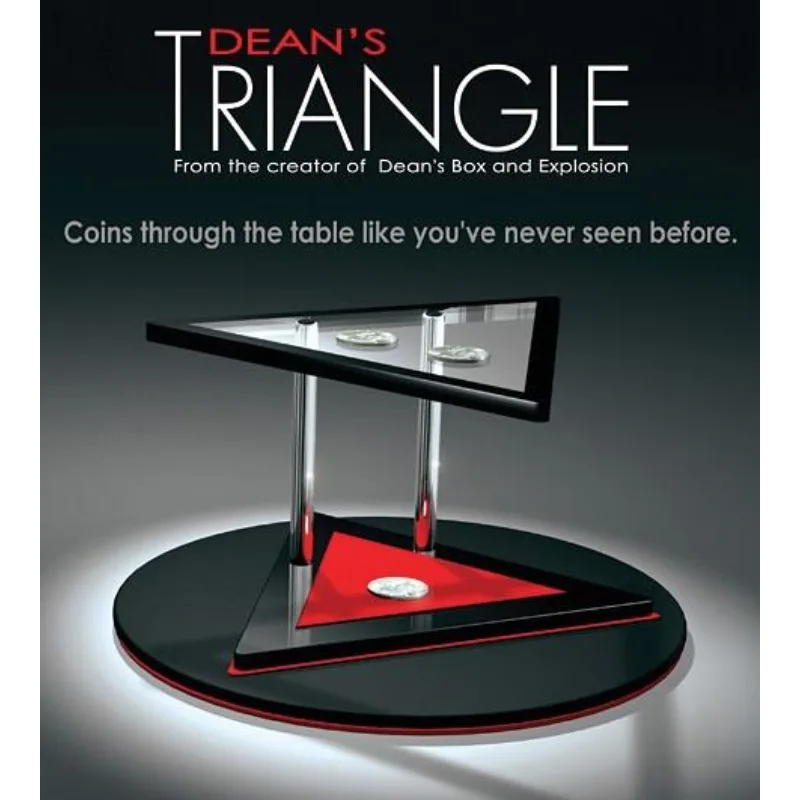 

DEAN'S TRIANGLE by Dean Dill Coin Magic Tricks Coins Through The Table Mentalism Illusion Gimmick Magician Fun Coin Penetration