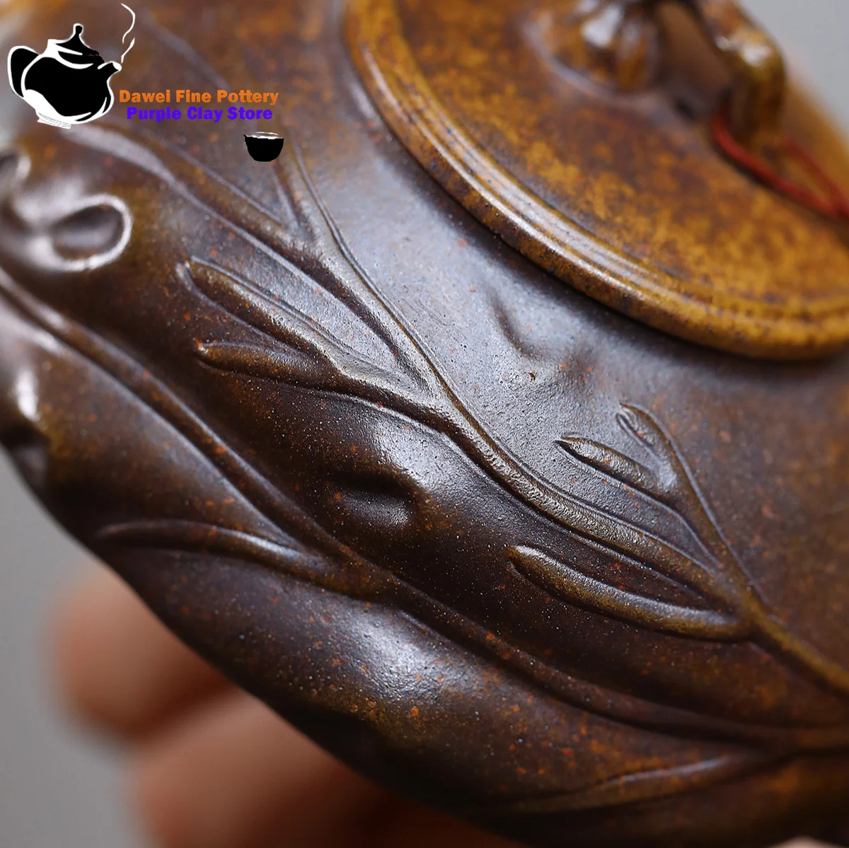 Yixing purple clay teapot, raw ore, dragon bone, gold sand, high-temperature wood burning, one leaf, autumn tea set, teapot