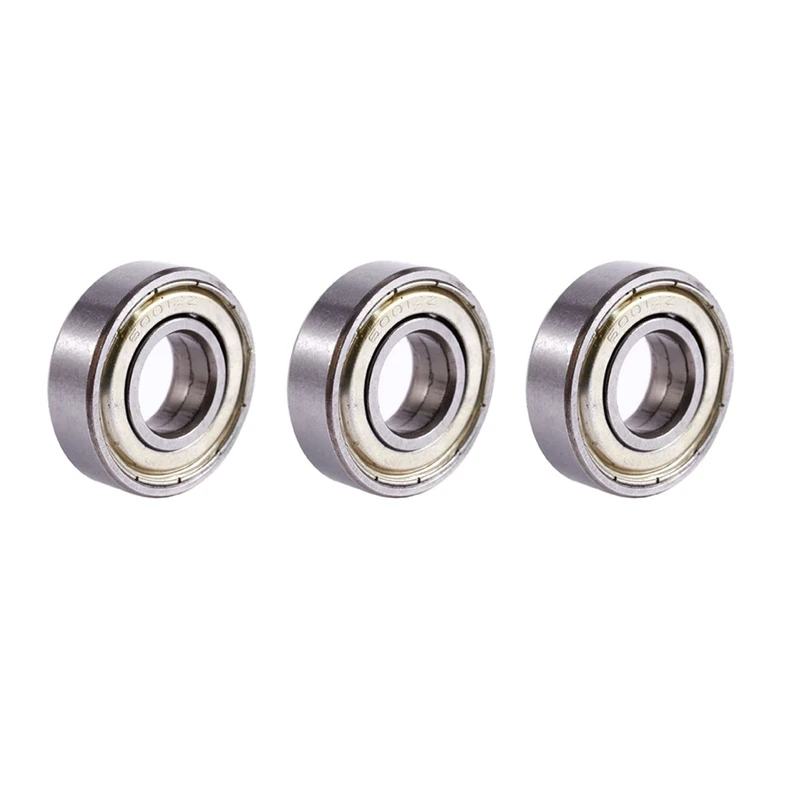 3X 6001ZZ Double Shielded Deep Groove Ball Bearings 28Mm X 12Mm X 8Mm