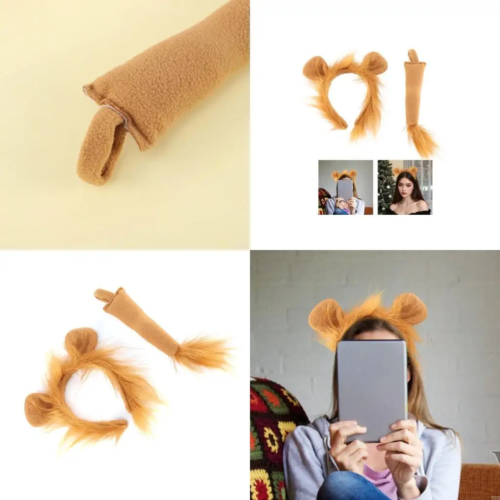 72XE 2PCS Kids Animal Fancy Fancy Costume Acessórios para Cosplay Cosplay Trajes Halloween