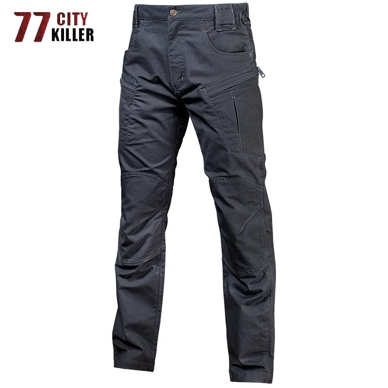 Pantalones tácticos para hombre, impermeables, resistentes al desgaste, pantalones militares de combate SWAT, pantalones para correr de escalada con múltiples bolsillos, pantalones Cargo para hombre