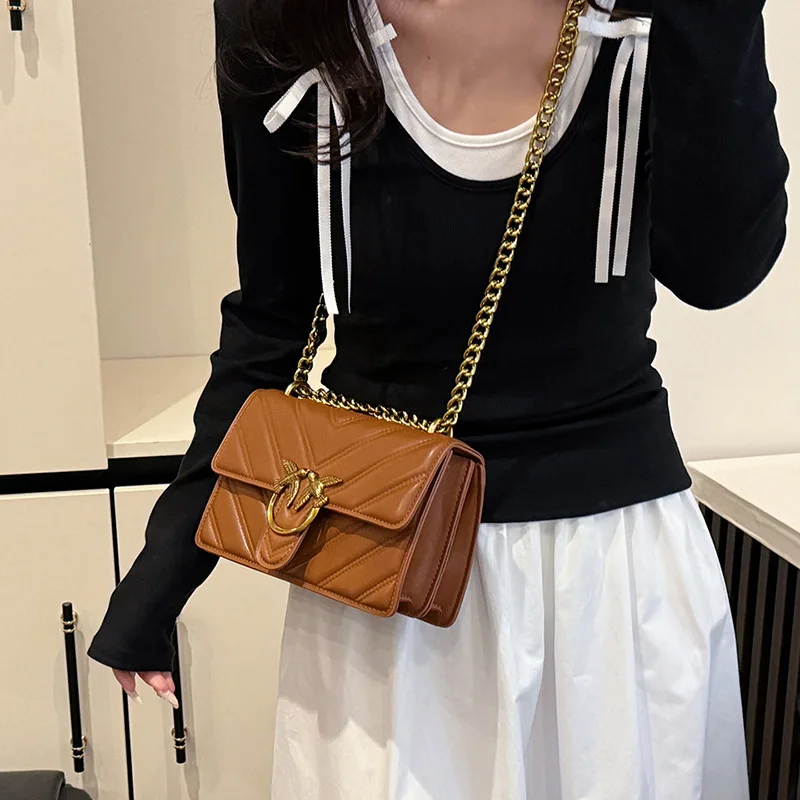 2026 New Luxury Swallow Purse, Versatile Square Handbag Stylish Shoulder & Crossbody Bag For Daily