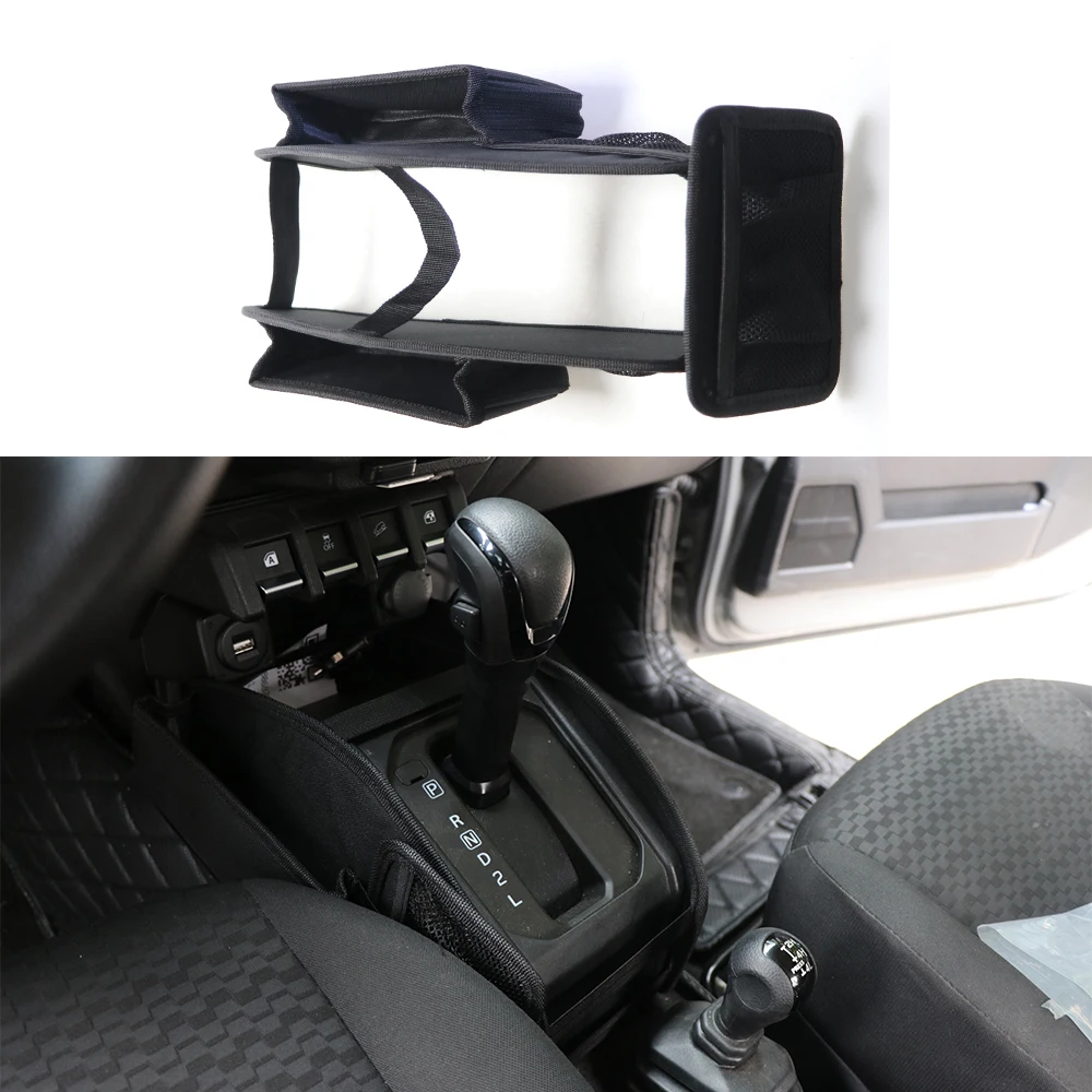 

JMN016 Gear Shift Side Tray Organizer PP Storage Box Bag Interior Accessories for Jimny 2019+, 2-3Door