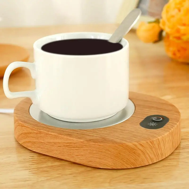 55-65C Cup Heater Mug Warmer Hot Tea Makers Smart Warmer Coaster USB  Rechargeable Cup Heaters Coffee Milk Tea Heating Pad - AliExpress 15