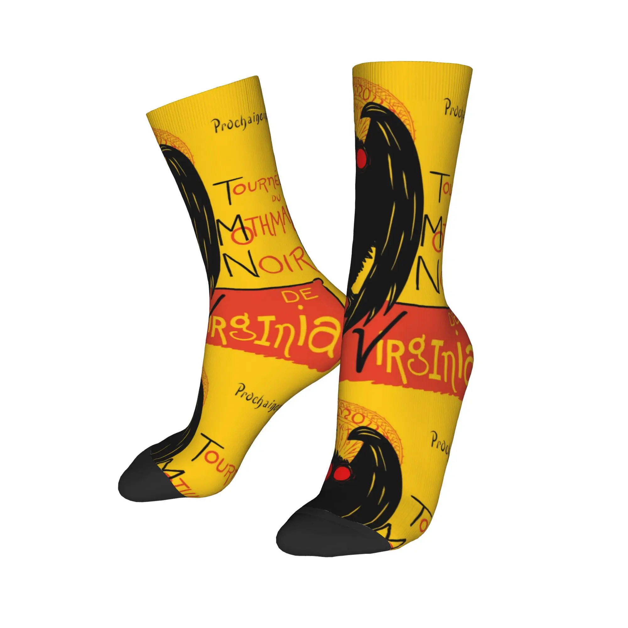 Autumn Winter Fashion Women Men Mothman Socks Monster Hunter World Rise Game Kanji Gaming Risemonster Non-slip Soccer Socks,